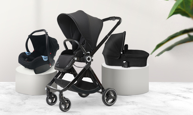 Babypie 3 in 1 and seat can be folded in two directions baby stroller