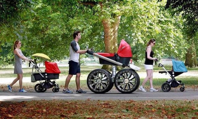 3 in 1 stroller that can be folded with one button and one hand