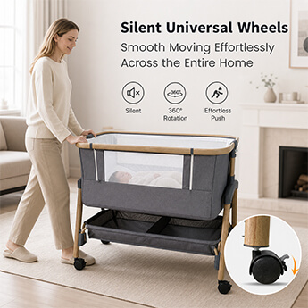 360° Silent Wheels for Smooth Movement