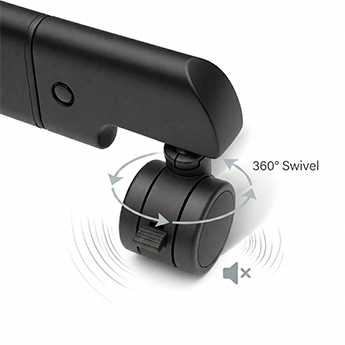 Silent 360° Wheels for Smooth Mobility