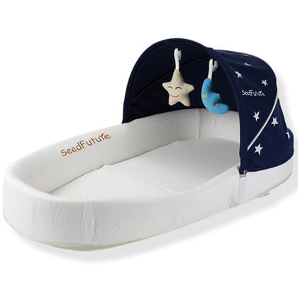 Blue baby lounger