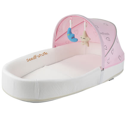 Pink baby lounger