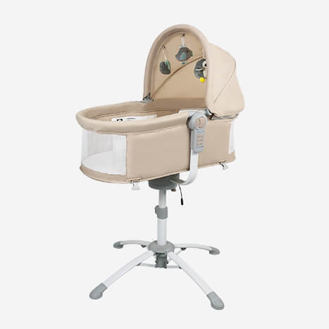 3-in-1 Baby Rocking Bassinet | Convertible Cradle, Crib & Feeding Chair