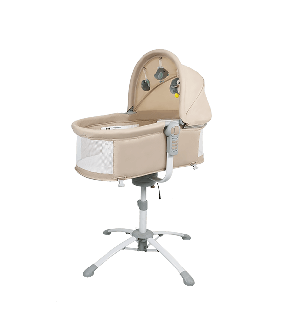 3-in-1 Baby Rocking Bassinet | Convertible Cradle, Crib & Feeding Chair