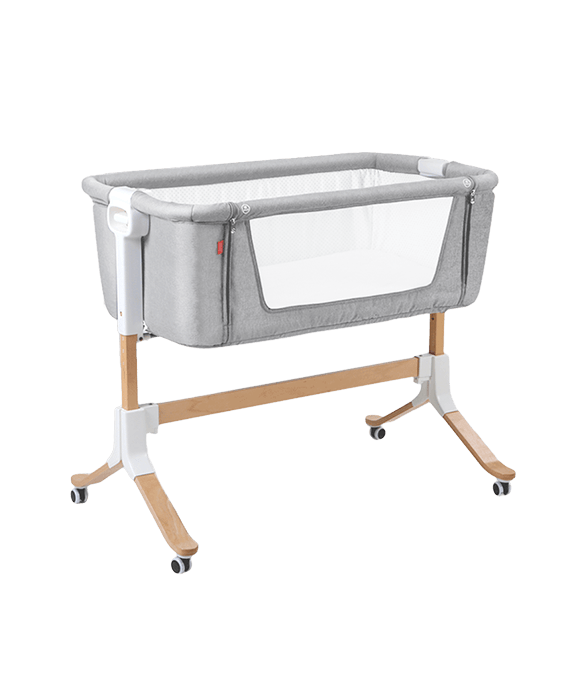 Babypie wooden bedside baby crib