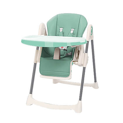Green baby high chair