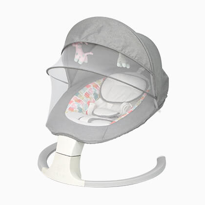 Grey Baby Electric Swing