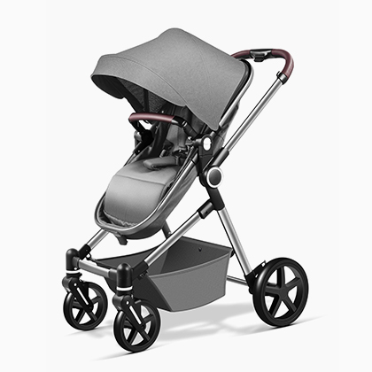 Dark gray stroller