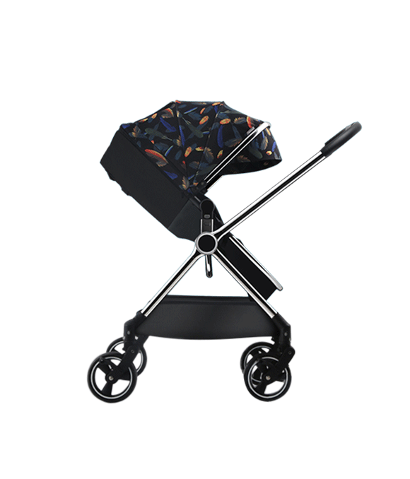 Baby stroller two-way high landscape light folding can sit and lie