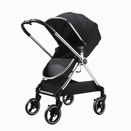 Black baby stroller