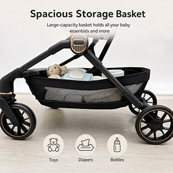 Spacious Underseat Storage Basket