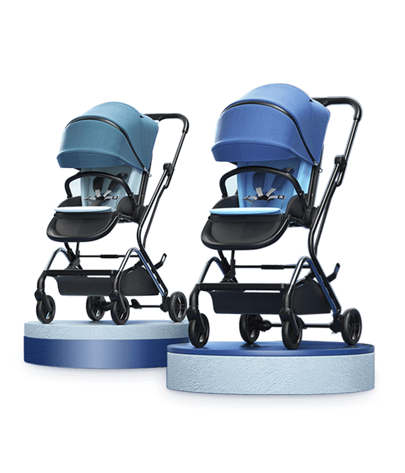 Two-way foldable light high-view stroller
