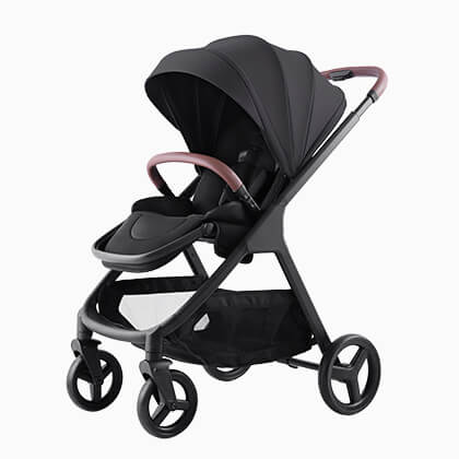 Black baby stroller