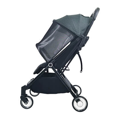 Blue color baby stroller