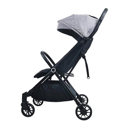 Dark grey color baby stroller