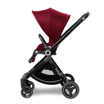 Red color baby stroller