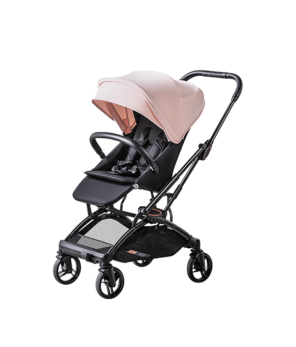Reversible handle baby stroller lightly folding 2 in 1 baby pram