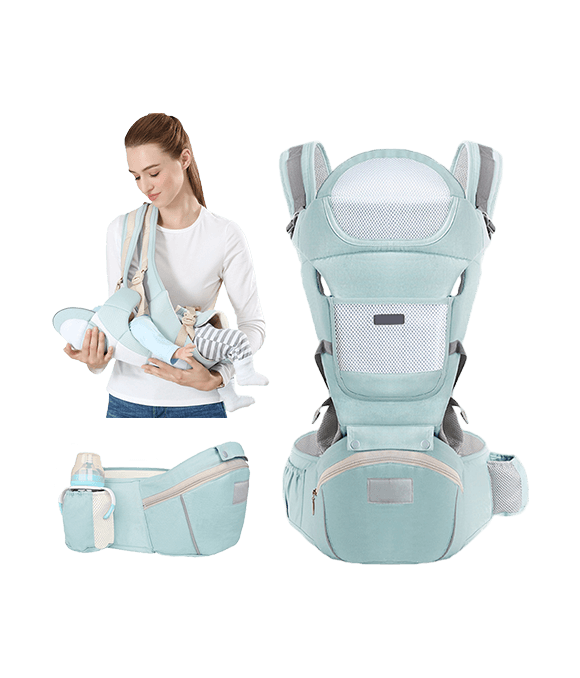 MEDITIVE Baby Carrier with Detachable Hip Seat, Ergonomically