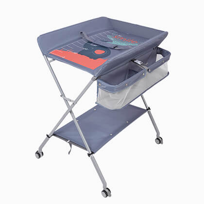 Blue Folding Diaper Station