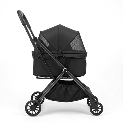 Black color pet stroller