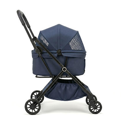 Blue color pet stroller
