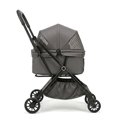Gray color pet stroller